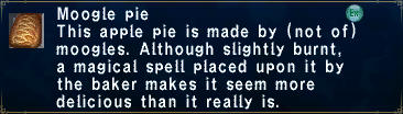 In-game screenshot of Moogle Pie.